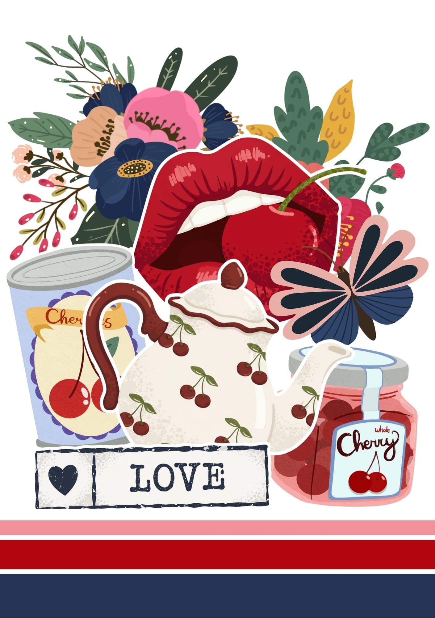 Blue Cherry, capa